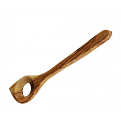 Cuillère à en bois d'olivier avec trou