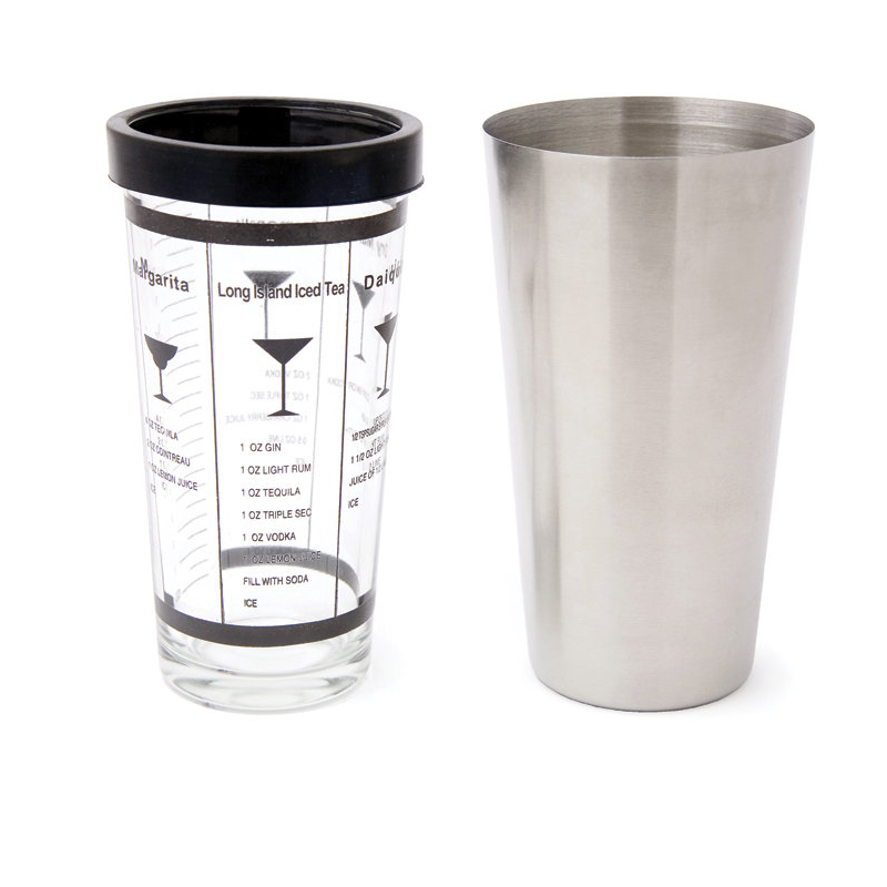 Shaker Boston 800ml + verre 450ml | Materiel-horeca | Achat en ligne