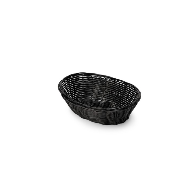 Panier à pain noir oval 18x6cm | Materiel-horeca | Achat en ligne