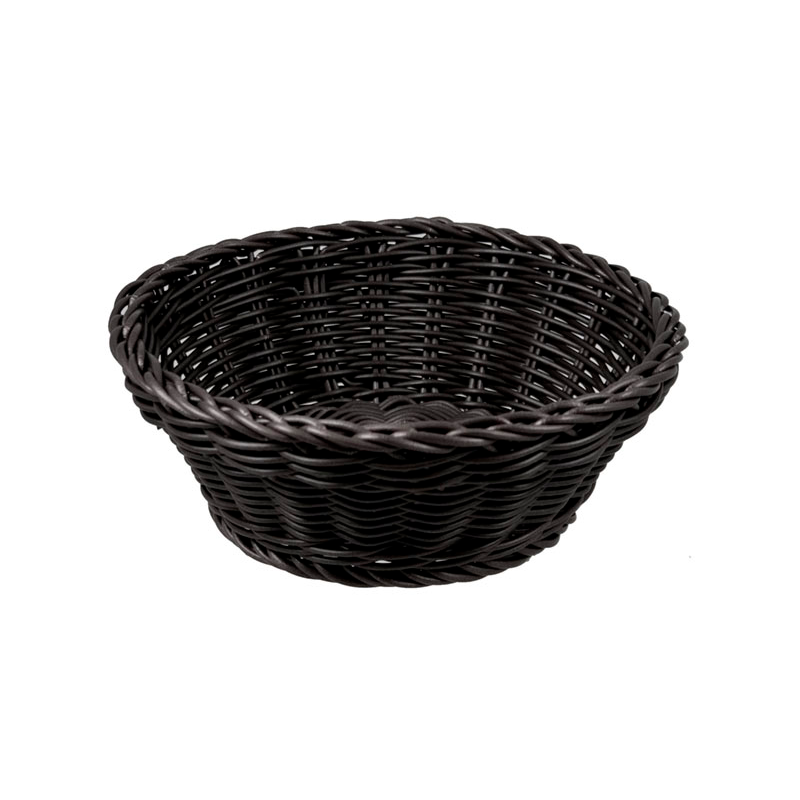 Panier rond Ø20x8cm noir