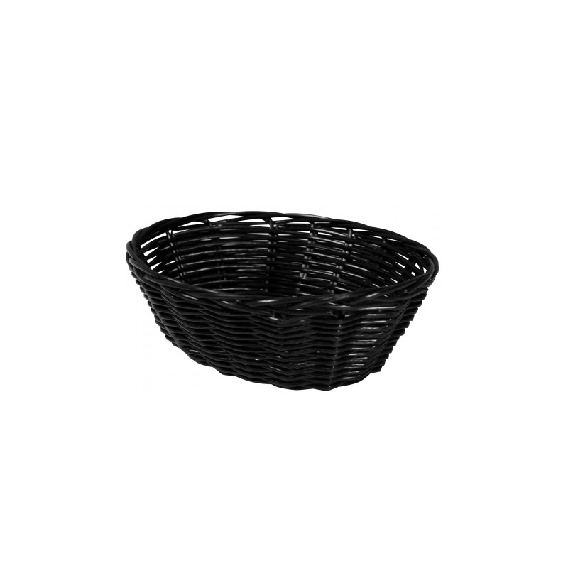 Panier à pain noir oval 19x13x6cm | Materiel-horeca | Achat en ligne