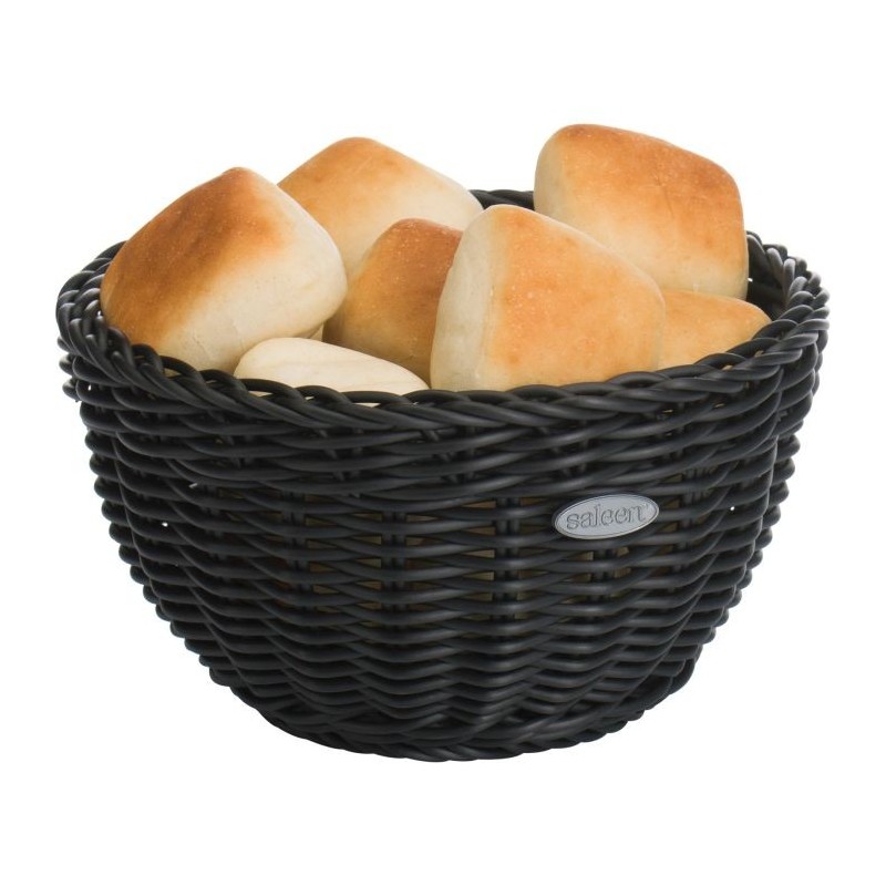 Panier rond Ø16x8cm noir | Materiel-horeca | Achat en ligne
