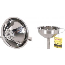 Entonnoir avec filtre Inox Ø13cm. Paques SA votre spécialiste de la vente de matériel horeca & cuisine sur Liège et toute la Bel