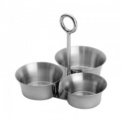 Présentoir en inox 3 pots | Materiel-horeca | Achat en ligne