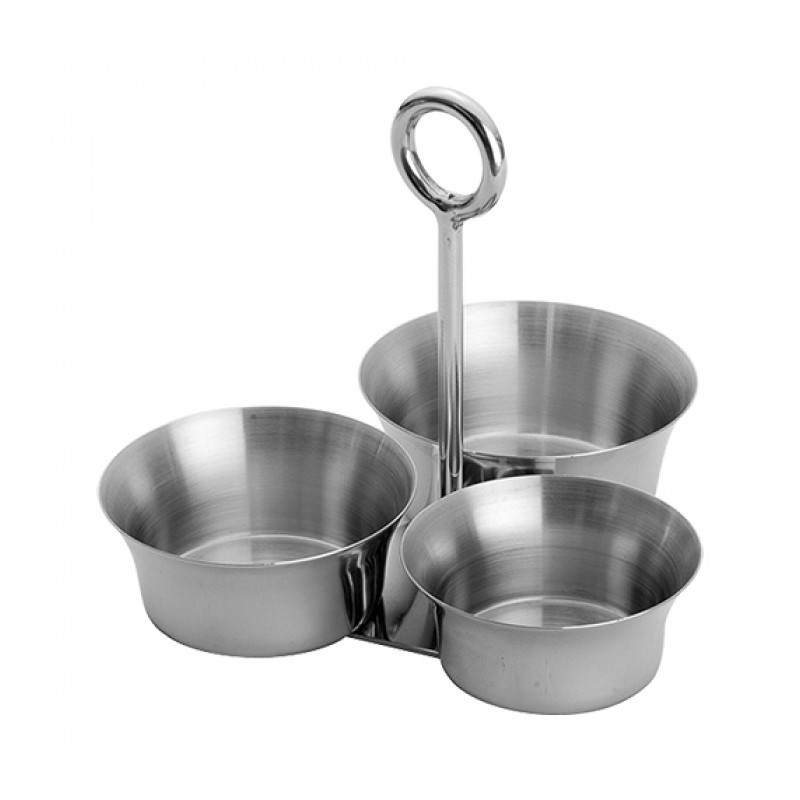 Présentoir en inox 3 pots | Materiel-horeca | Achat en ligne
