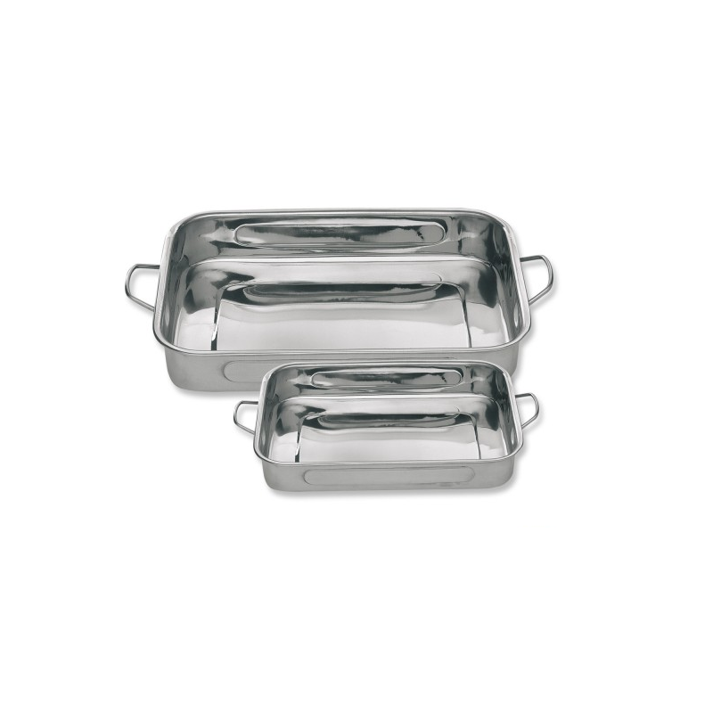 Plat à rotir Inox avec anses tombantes | Materiel-horeca | Achat en ligne
