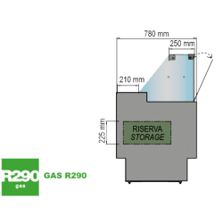 COMPTOIR FRIGO VIGO78 +3/+5°C - TECNODOM
