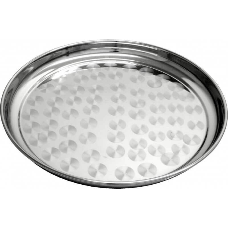 Plateau de service en Inox Ø36cm