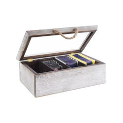 BOITE A THE VINTAGE LIGHT 320X200H100MM