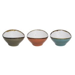 Brisbane pot apéro ovale 3 assortiments blue-orange-grey par 6. Paques SA votre spécialiste de la vente de matériel horeca & cui