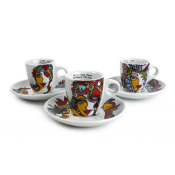 Tasse à moka 6.5cl avec soucoupe Josien Broeren