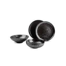 Assiette plate 28,5cm black Oxido