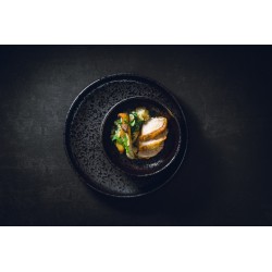 Assiette plate 28,5cm black Oxido