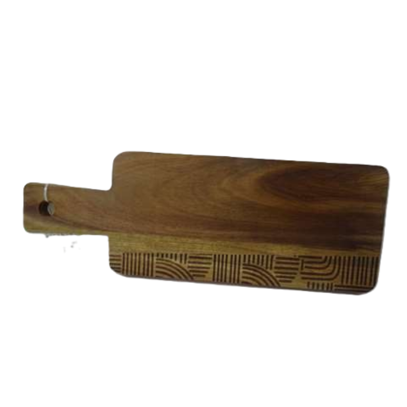Planche à découper en bois d'acacia 34.5x12xH1.5cm. Paques le spécialiste du matériel horeca, ustensiles de cuisine professionne