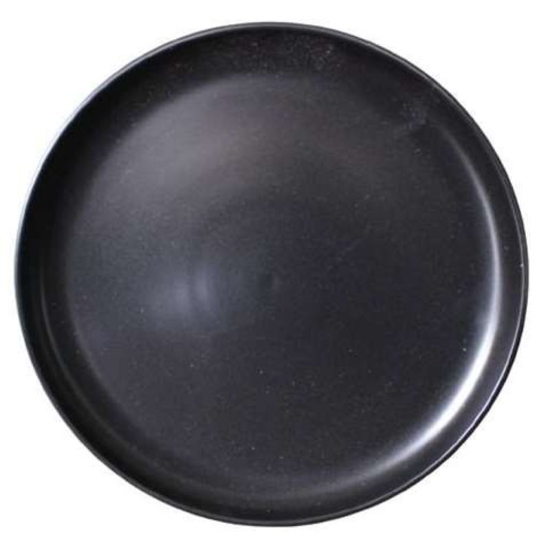 Assiette plate noir mat Ø27cm