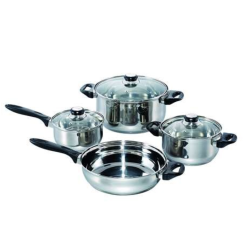 Set de marmites et poêlon 7pcs tous feux+induction. Pâques le spécialiste du matériel horeca, ustensiles de cuisine professionne