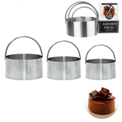 Set de 3 emporte-pièces avec poignées. Materiel-horeca | Nos meilleures ventes de materiel horeca au meilleur prix