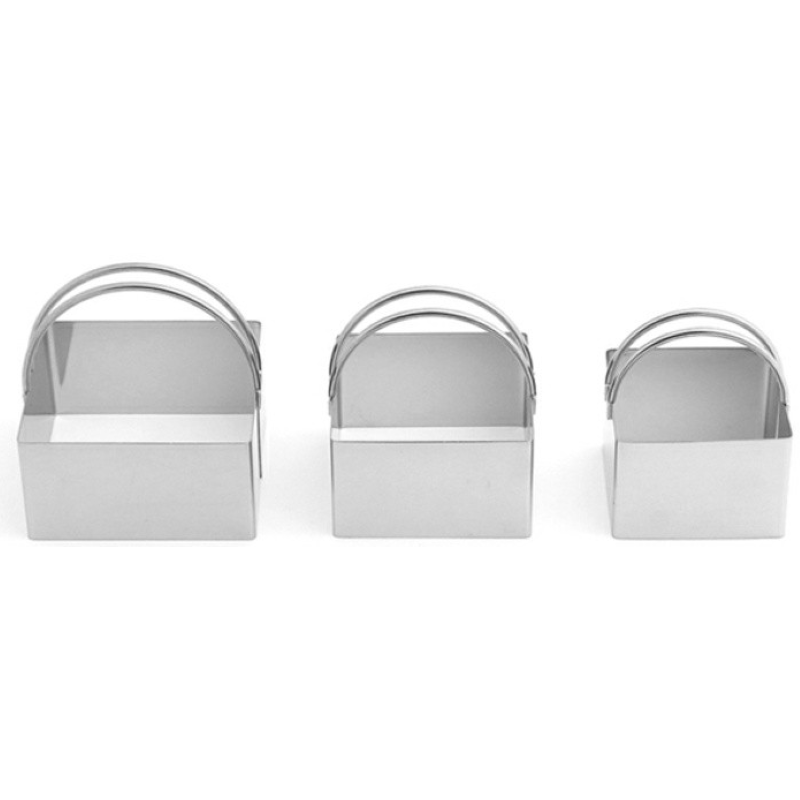 Set de 3 emporte-pièces "Carré". Materiel-horeca | Toutes les nouveautés en matériel horeca et ustensile de cuisine au meilleur