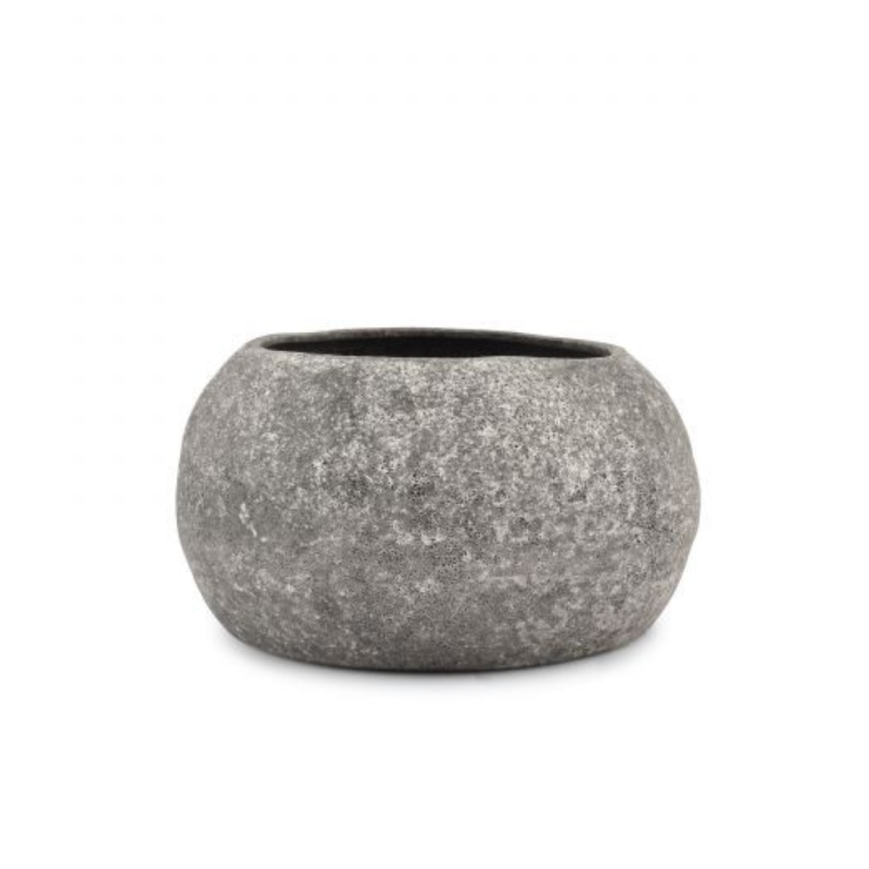Plat décoratif anthracite Cave