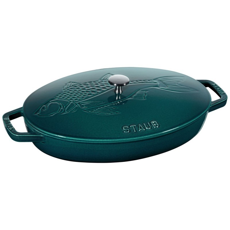 Poêle à poisson avec couvercle motif poisson Ø32cm. Pâques le spécialiste du matériel horeca, ustensiles de cuisine professionne