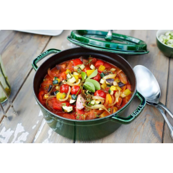 Cocotte staub ronde en fonte vert. Pâques le spécialiste du matériel horeca, ustensiles de cuisine professionnels et meilleur ra