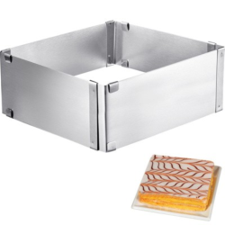 Moule à gâteau en inox et réglable/ Le spécialiste du matériel horeca, ustensiles de cuisine professionnels et meilleur rapport