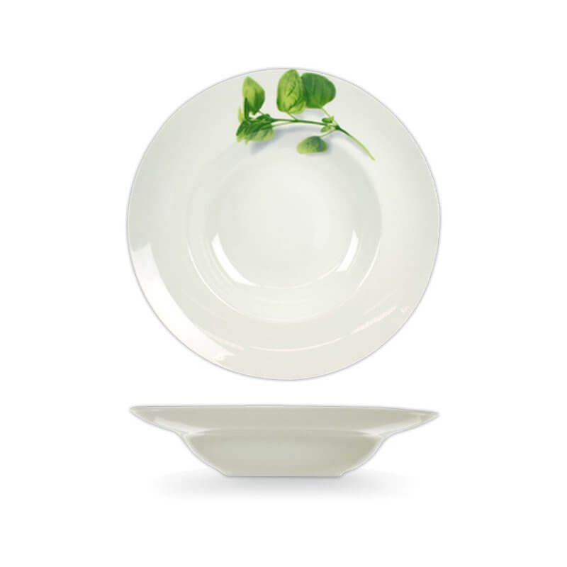 Assiette à pâtes "Basilic" | Acheter en ligne au meilleur prix | matériel horeca & ustensile de cuisine