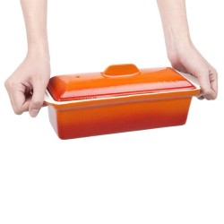 Terrine en fonte 1.3L orange Vogue