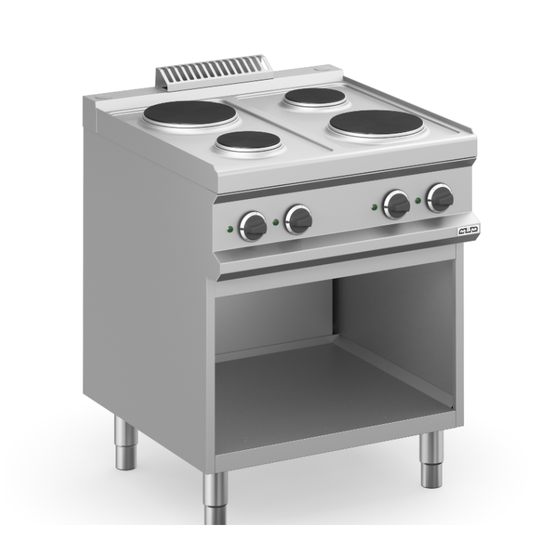 Cuisinière Electrique 4 plaques rondes - MBM série 700. Paques SA votre spécialiste de la vente de matériel horeca & cuisine sur