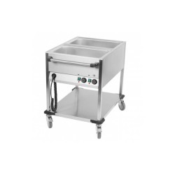 Chariot Bain marie 2 GN1/1