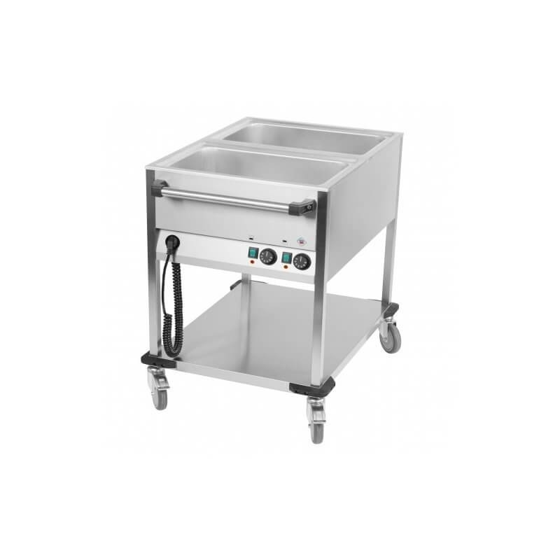 Chariot Bain marie 2 GN1/1