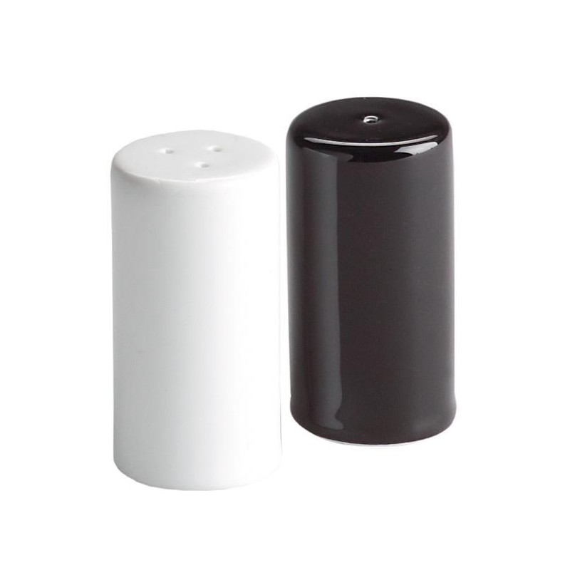 Poivrière & salière Zèbre 3x3x6cm. Materiel-horeca.be est le site de Paques SA, un fournisseur de matériel de cuisine et de sall