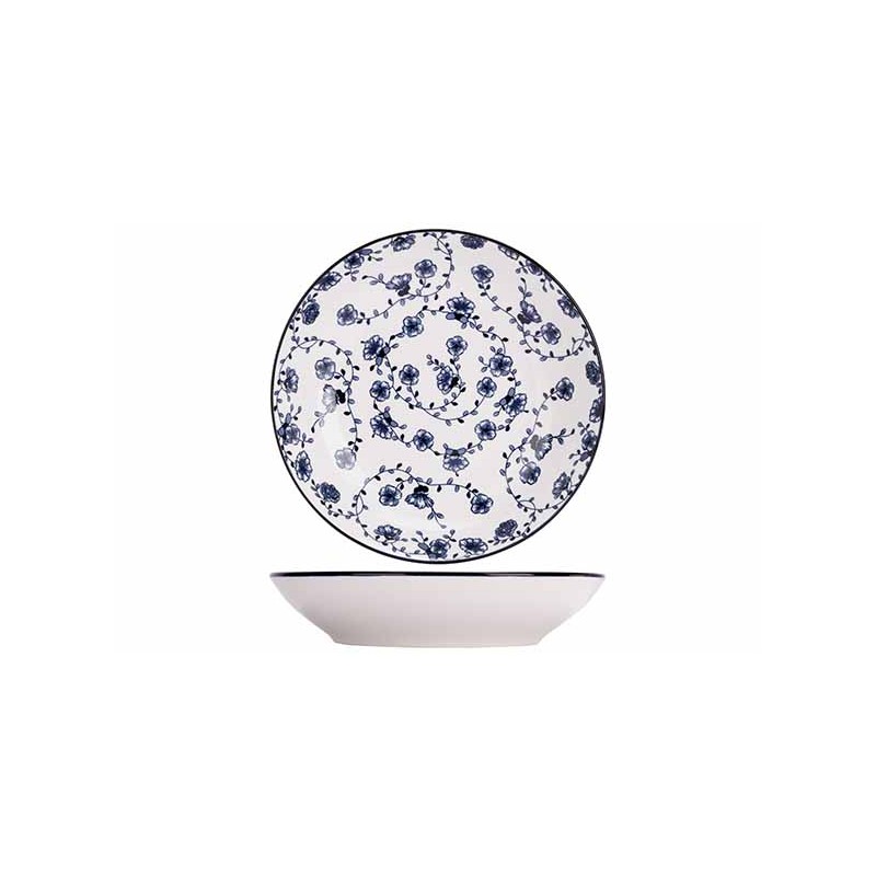 Assiette creuse FLOR AZUL Ø20CM. Le spécialiste du matériel horeca, ustensiles de cuisine professionnels et meilleur rapport qua