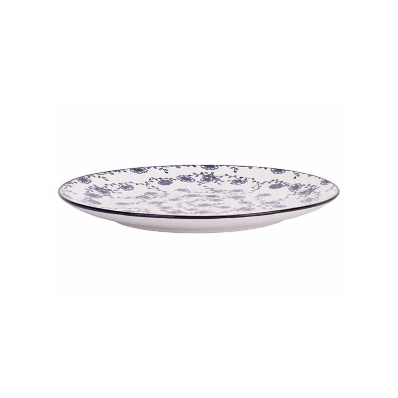 Assiette plate Flor azul Ø27cm. Le spécialiste du matériel horeca, ustensiles de cuisine professionnels et meilleur rapport qual