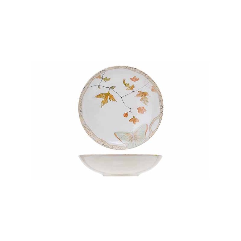 Assiette creuse Farfalla Ø21CM. Le spécialiste du matériel horeca, ustensiles de cuisine professionnels et meilleur rapport qua