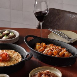 Plat à four 26,5x14xH7cm noir. Le spécialiste du matériel horeca, ustensiles de cuisine professionnels et meilleur rapport quali