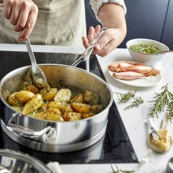 Sauteuse Basse avec Couvercle Ø24cm Atlantis Demeyere| Materiel-horeca | Achat en ligne. Le spécialiste du matériel horeca, uste