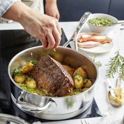 Sauteuse Basse avec Couvercle Ø24cm Atlantis Demeyere| Materiel-horeca | Achat en ligne. Le spécialiste du matériel horeca, uste