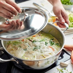 Cocotte conique avec couvercle Atlantis Ø28 cm- Demeyere | Acheter en ligne au meilleur prix | matériel horeca & ustensile de cu