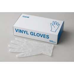 Gants Vinyl transparent jetable boite 100 pces. Acheter en ligne au meilleur prix | matériel horeca & ustensile de cuisine.