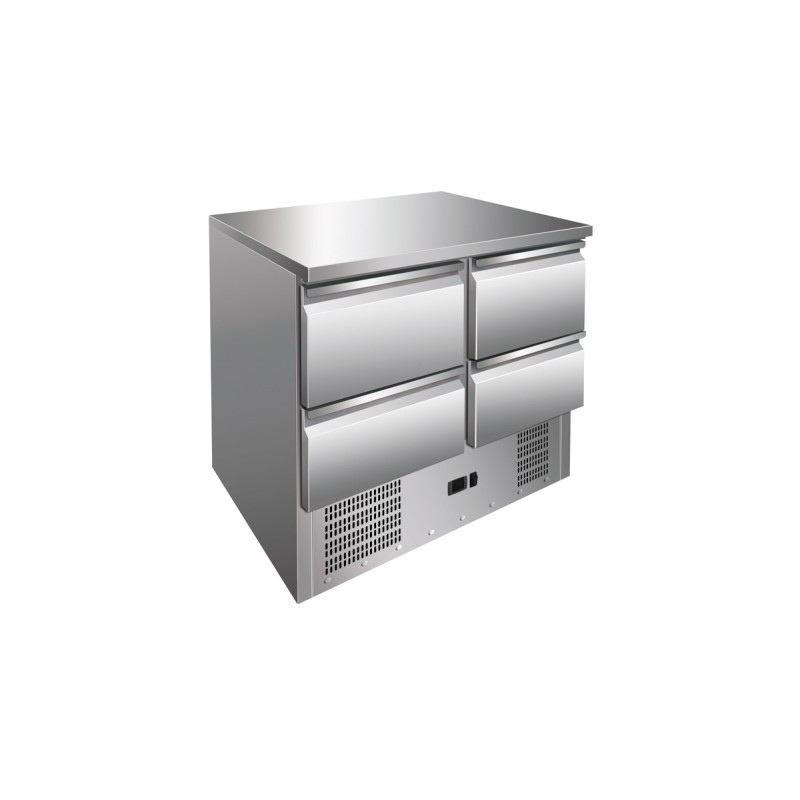 Table Frigo Ventilée 4 portes. Pâques le spécialiste du matériel horeca, ustensiles de cuisine professionnels et meilleur rappor
