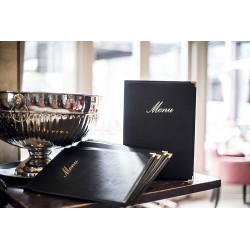 Menu Holder A5  Lettre Dorée. Pâques le spécialiste du matériel horeca, ustensiles de cuisine professionnels et meilleur rapport