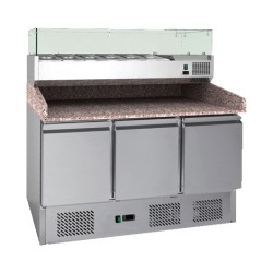 Table Frigo Ventilée 3 portes EN GRANIT. Pâques le spécialiste du matériel horeca, ustensiles de cuisine professionnels et meill