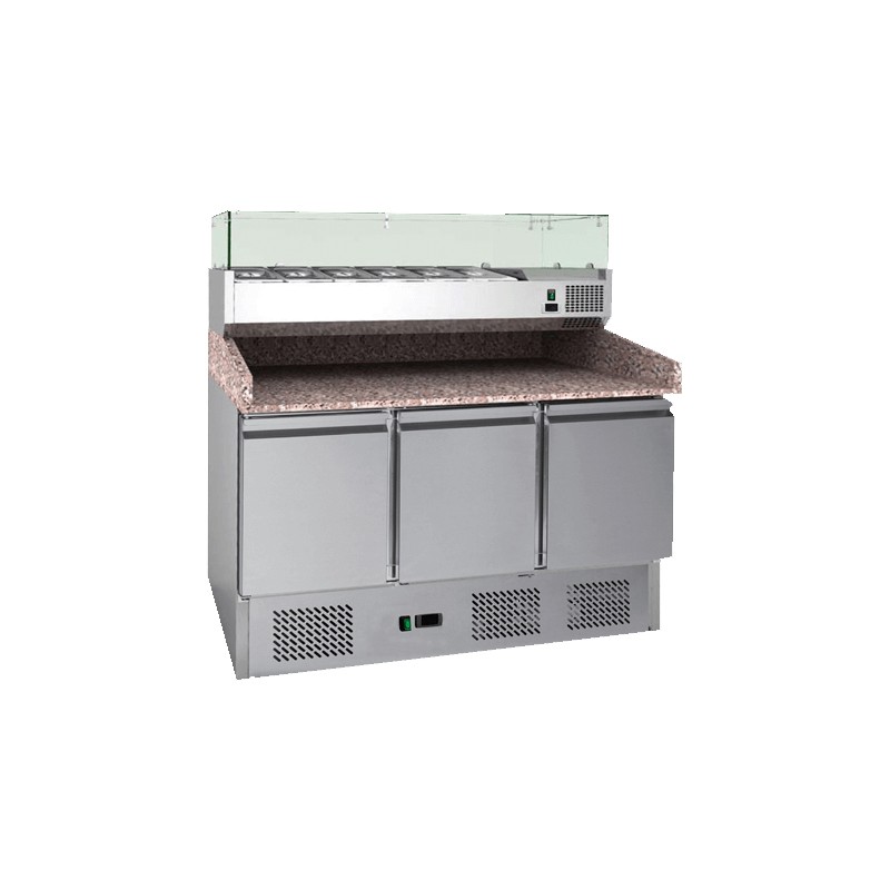Table Frigo Ventilée 3 portes EN GRANIT. Pâques le spécialiste du matériel horeca, ustensiles de cuisine professionnels et meill