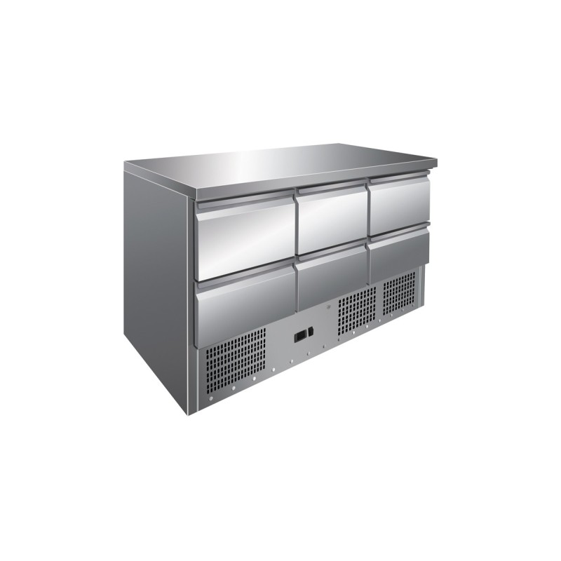 Table Frigo Ventilée 6 portes. Pâques le spécialiste du matériel horeca, ustensiles de cuisine professionnels et meilleur rappor