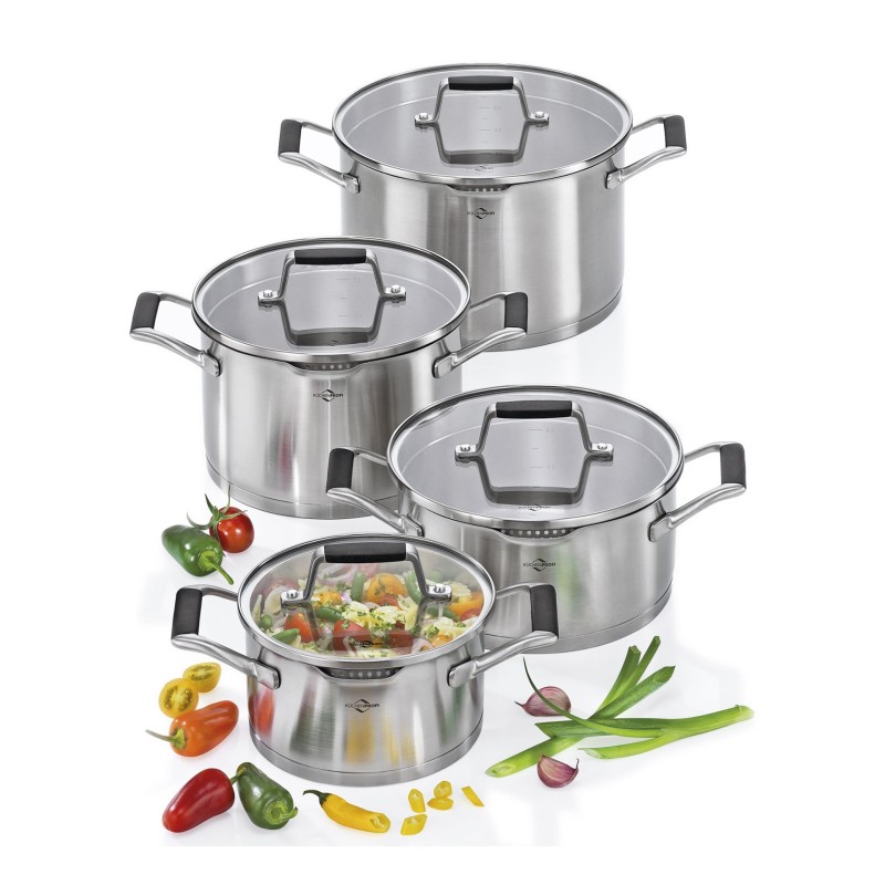 Set de marmites et poêlon 7pcs tous feux+induction. Pâques le spécialiste du matériel horeca, ustensiles de cuisine professionne