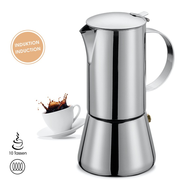 CAFETIERE EXPRESSO POUR 10 TASSE INOX. Acheter en Pâques