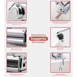 Machine à pâtes manuelle Imperia Modèle Titania. Pâques le spécialiste du matériel horeca, ustensiles de cuisine professionnels