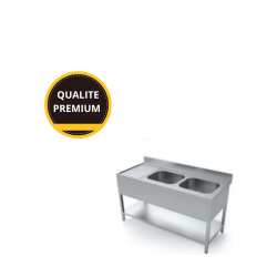 Plonge avec deux cuves| Acheter en ligne au meilleur prix | matériel horeca & ustensile de cuisine