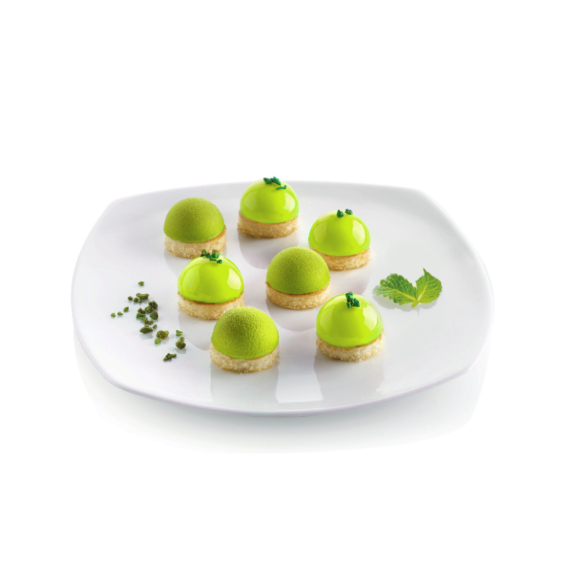 Moule à pâtisserie par 6 Demi Sphère. Paques SA votre spécialiste de la vente de matériel horeca & cuisine sur Liège et toute la